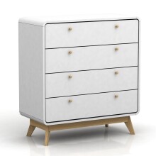 Kommode >Janne< in Weiß - 80x88x39cm (BxHxT)