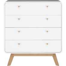 Kommode >Janne< in Weiß - 80x88x39cm (BxHxT)