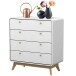 Kommode >Janne< in Weiß - 80x88x39cm (BxHxT)
