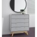 Kommode >Janne< in Grau - 80x88x39cm (BxHxT)