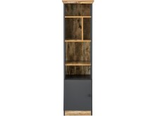 Bücherregal >Lastor< in Grau - 40x150x40cm...