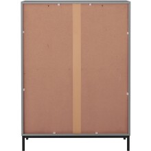 Highboard >Lykke< in Grau - 80x110x35cm (BxHxT)