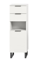 Hochschrank >Riff< in Weiß - 35x110x34cm (BxHxT)