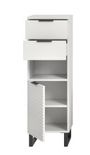 Hochschrank >Riff< in Weiß - 35x110x34cm (BxHxT)