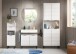 Badezimmerspiegelschrank >Riff< in Weiß - 70x70x18cm (BxHxT)