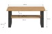 Couchtisch >Seattle< in Grau / Artisan Eiche - 90x42x50cm (BxHxT)