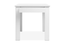 Esstisch >Oslo< mit Schublade, in Weiß - 80x77x80cm (BxHxT)