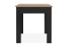 Esstisch >Oslo< mit Schublade, Artisan Oak Dekor / Schwarz - 80x77x80cm (BxHxT)