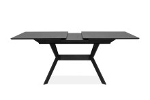 Kulissentisch >Haro< ausziehbar bis 200cm, Dekor Stein dunkel - 160/200x76x90cm (BxHxT
