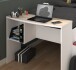 Hochbett >Cleo 1< Stauraum, Liegefl. 90x200, Weiss / Eiche Dekor - 241x116x90cm (LxBxH)