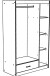 Jugendzimmer-Set >Most 75< 4-teilig, Dekor Weiss / Akazie Dekor, Liegefläche 140x200cm