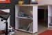 Kinderzimmer-Set >Lucas 11< 2-teilig, Weiss / Eiche Dekor, Hochbett mit Kleiderschrank