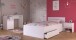 Jugendzimmer-Set >Pirouette 27< in Weiss mit drehbarem Elementen in Rosa / Grau