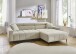 Wohnlandschaft >Stanislaw< elektr. Sitztiefenverstellung, Cord taupe - 256x100x180cm (BxHxT)