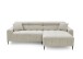 Wohnlandschaft >Stanislaw< elektr. Sitztiefenverstellung, Cord taupe - 256x100x180cm (BxHxT)