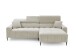 Wohnlandschaft >Stanislaw< elektr. Sitztiefenverstellung, Cord taupe - 256x100x180cm (BxHxT)