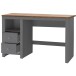 Schreibtisch >Helmer< in Natur - 120x76x50cm (BxHxT)