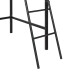 Hochbett >Tore< in Schwarz, Metall - 207x129x130cm (BxHxT)