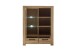 Highboard >SILIAS< in Wildeiche geölt, Wildeiche teilmassiv - 109x140x45cm (BxHxT)
