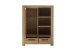 Highboard >SILIAS< in Wildeiche geölt, Wildeiche teilmassiv - 109x140x45cm (BxHxT)
