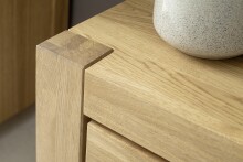 Sideboard >SILIAS< in natur geölt, Weildeiche teilmassiv - 172x85x45 (BxHxT)