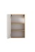 Hängeschrank >Paris< in weiß, Wotaneiche, MDF - 40x64x20cm (BxHxT)