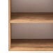Seitenschrank >Paris< in grau / Wotaneiche, MDF - 65x180x35cm (BxHxT)