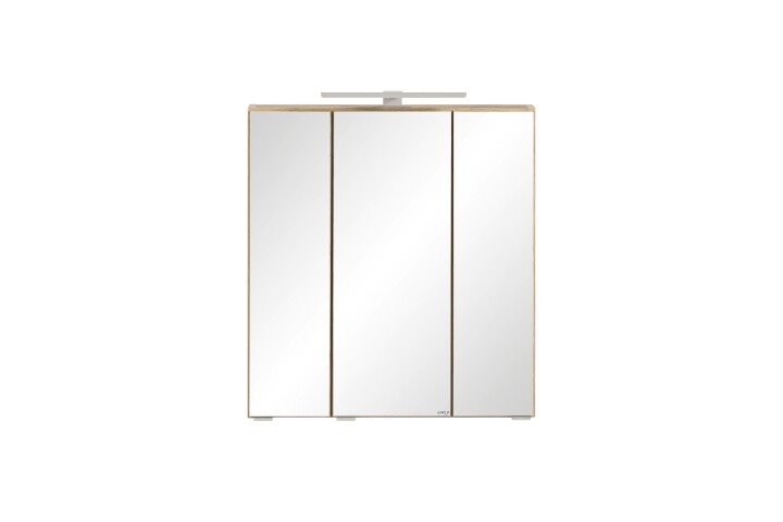 Spiegelschrank >Paris< in Wotaneiche - 60x64x20cm (BxHxT)