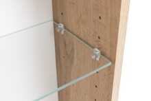 Spiegelschrank >Paris< in Wotaneiche - 80x64x20cm (BxHxT)