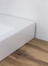 Waschtisch >Paris< in grau, Wotaneiche, MDF - 105x65,5x47cm (BxHxT)