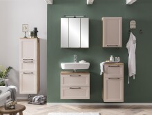 Unterschrank >Lyon< in Kaschmir, Wotaneiche, MDF - 40x79x35cm (BxHxT)