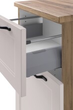 Unterschrank >Lyon< in Kaschmir, Wotaneiche, MDF - 40x79x35cm (BxHxT)