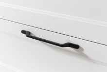Waschbeckenunterschrank >Lyon< in weiß, Wotaneiche, MDF - 60x54x35cm (BxHxT)