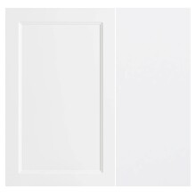 Midischrank >Lyon< in weiß, Wotaneiche, MDF - 40x130x35cm (BxHxT)