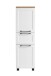 Midischrank >Lyon< in weiß, Wotaneiche, MDF - 40x130x35cm (BxHxT)