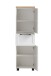 Midischrank >Lyon< in weiß, Wotaneiche, MDF - 40x130x35cm (BxHxT)