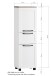 Midischrank >Lyon< in grau, Wotaneiche, MDF - 40x130x35cm (BxHxT)