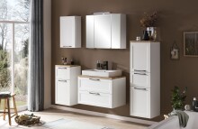 Waschtisch >Lyon< in weiß, MDF - 80x63x47cm (BxHxT)