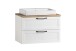 Waschtisch >Lyon< in weiß, MDF - 80x63x47cm (BxHxT)