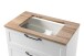 Waschtisch >Lyon< in weiß, MDF - 80x63x47cm (BxHxT)