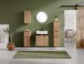 Hängeschrank >Nizza< in Wotaneiche-Dekor - 30x64x20cm (BxHxT)