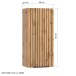 Hängeschrank >Nizza< in Wotaneiche-Dekor - 30x64x20cm (BxHxT)