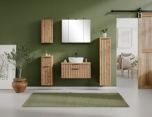 Unterschrank >Nizza< in Wotaneiche-Dekor - 30x79x35cm (BxHxT)
