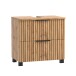 Waschbeckenunterschrank >Nizza< in Wotaneiche-Dekor - 60x54x35cm (BxHxT)