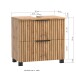 Waschbeckenunterschrank >Nizza< in Wotaneiche-Dekor - 60x54x35cm (BxHxT)