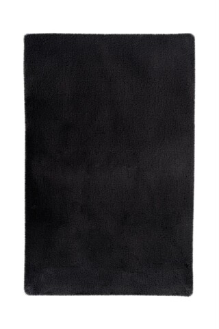 Badematte >Rabbit Light< in Dunkelgrau, 100% Polyester - 100x65cm (LxB)