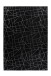 Teppich >Bijou< in Schwarz / Silber, 100% Polyester - 150x80cm (LxB)