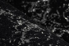 Teppich >Bijou< in Schwarz / Silber, 100% Polyester - 170x120cm (LxB)