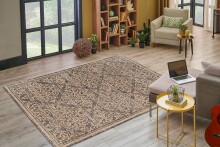 Teppich >Davis< in Beige, 100% Polyester -...