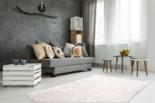 Teppich >Diamond< in Puderrosa, 100% Polyester -...